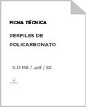 Ficha Técnica Perfiles de Policarbonato